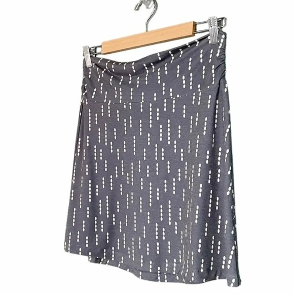 Kuhl Skirt Gray Printed Jersey Knit Kira Mini Skirt Womens Size Small Athleisure - Image 4