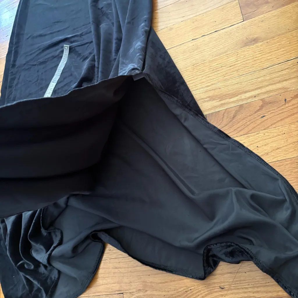 Splendid Black Velvet Maxi Skirt Size Large - Image 6