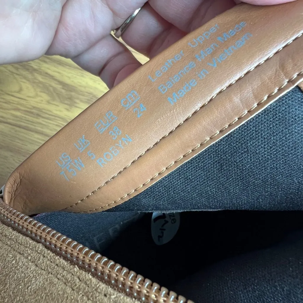 Naturalizer Robyn Suede Ankle‎ Boot Womens Size 7.5 Bootie Side Zip NEW - Image 3