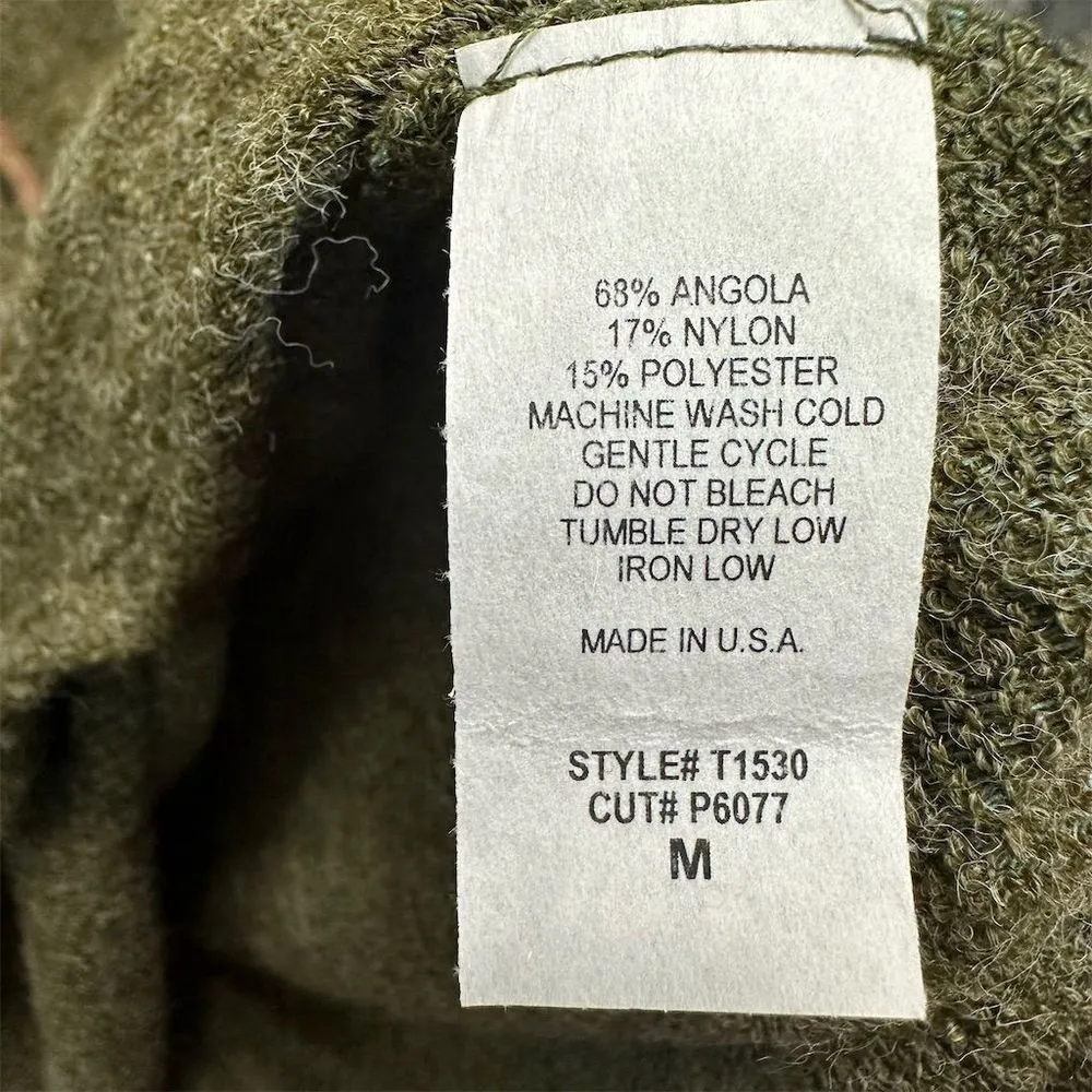 Hailey & Co Womens Green Angora Blend Sweater Med Boho Granola Girl‎ Goblincore - Image 4