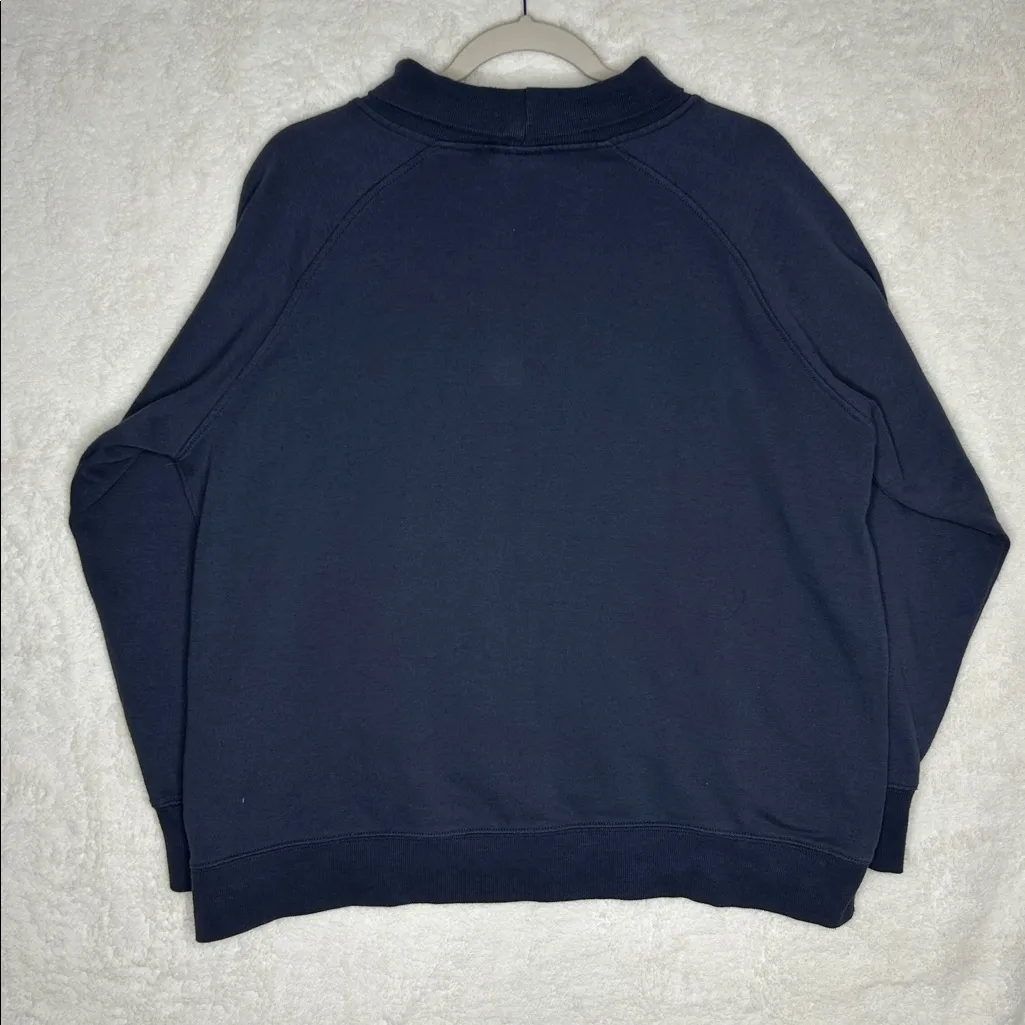 Ariat Real Benicia Team Gray Crossover Sweatshirt Velour Red Logo Womens Size XL - Image 6