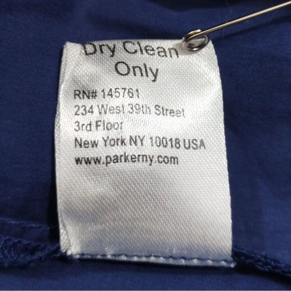 Parker Women's Navy/Multicolor Shirt/Blouse SzXS SKU 3633 - Image 6