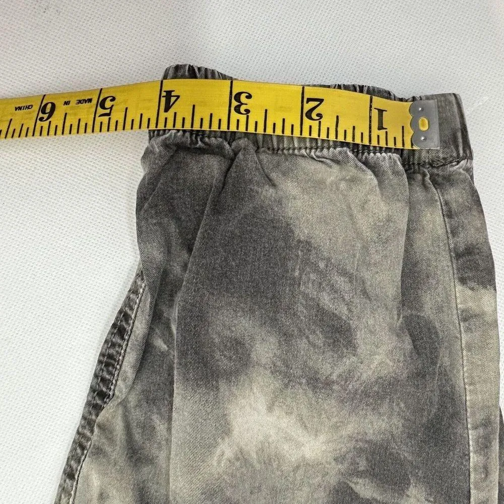 American Eagle Pants Womens 4 Long Cargo Green Gray Tie Dye Camo Print Joggers - Image 11