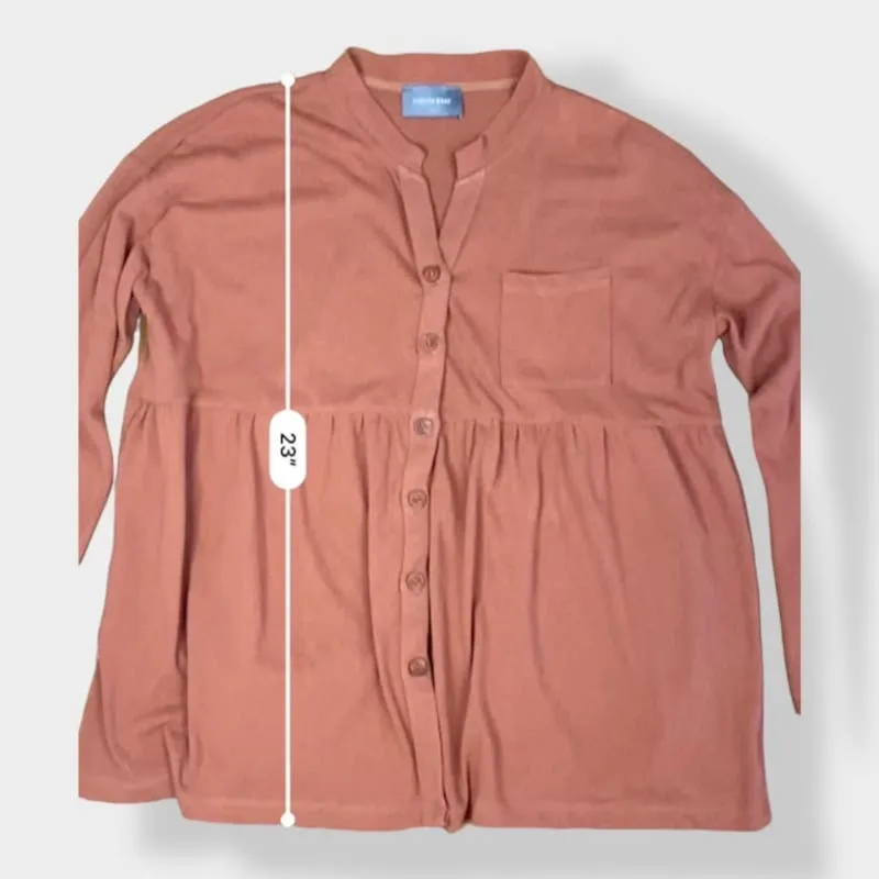 Hudson Gray‎ Button Up Blouse in Rust Size M - Image 4