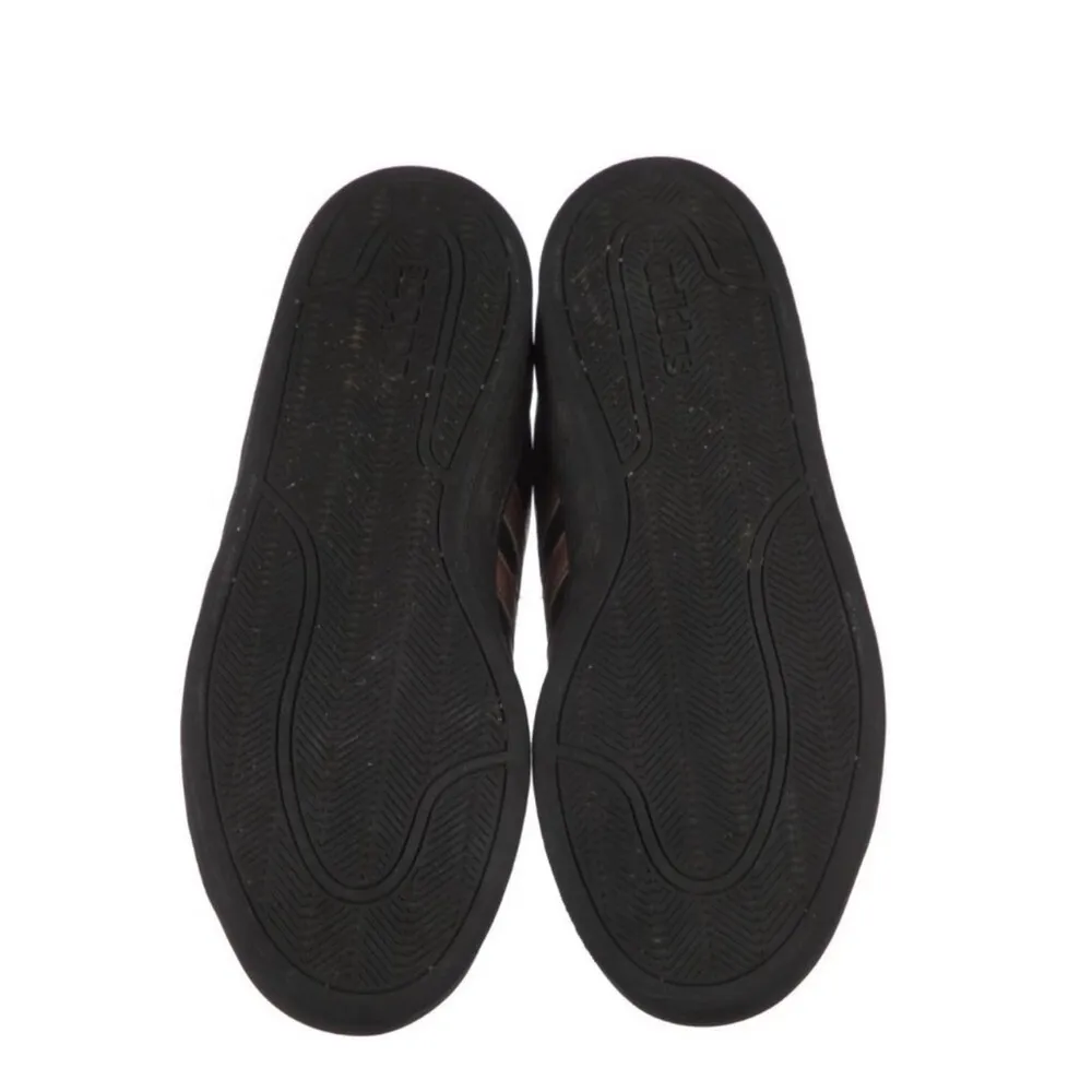 Adidas Black and Rose Gold Cloudfoam Court Sneakers Size 8 - Image 7