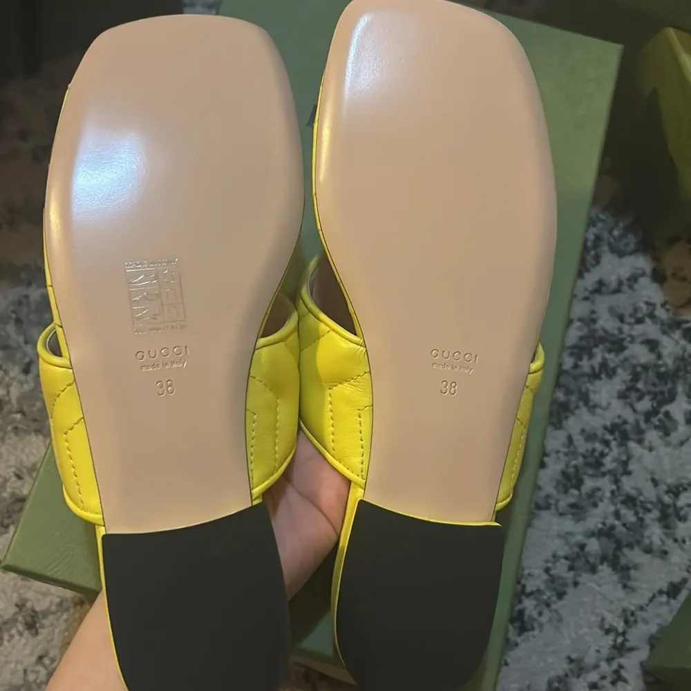 Gucci Double G Thong Sandal Flip Flop Acid Lime - Image 8