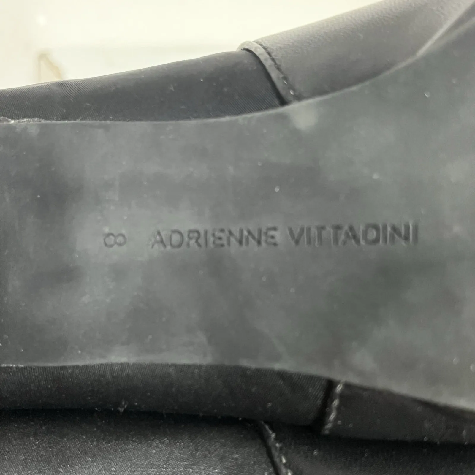 Adrienne Vittadini Ankle Boots Women's Size 8 M Black Booties Heels Shoes - Image 8