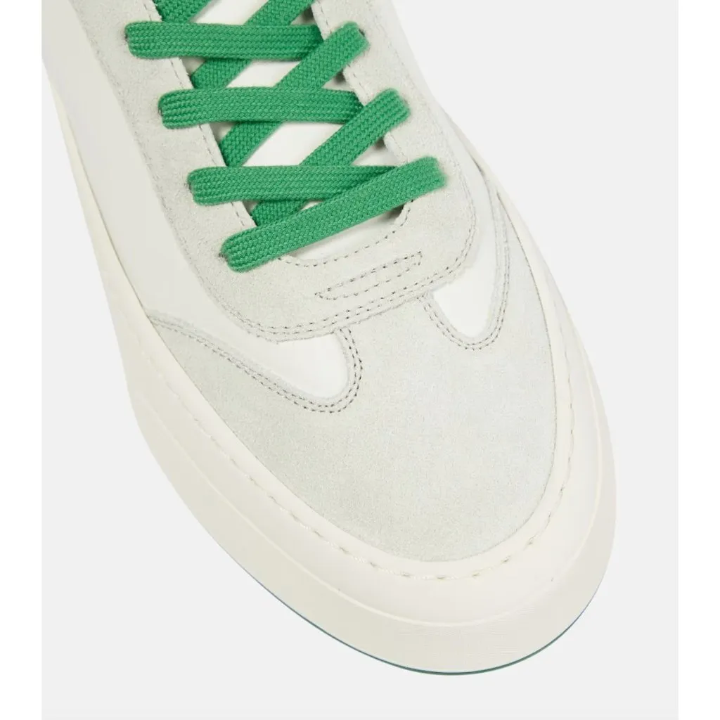 The Row Marley Suede Paneled Leather Sneakers Milk White Womens Size 35 5 - Image 2