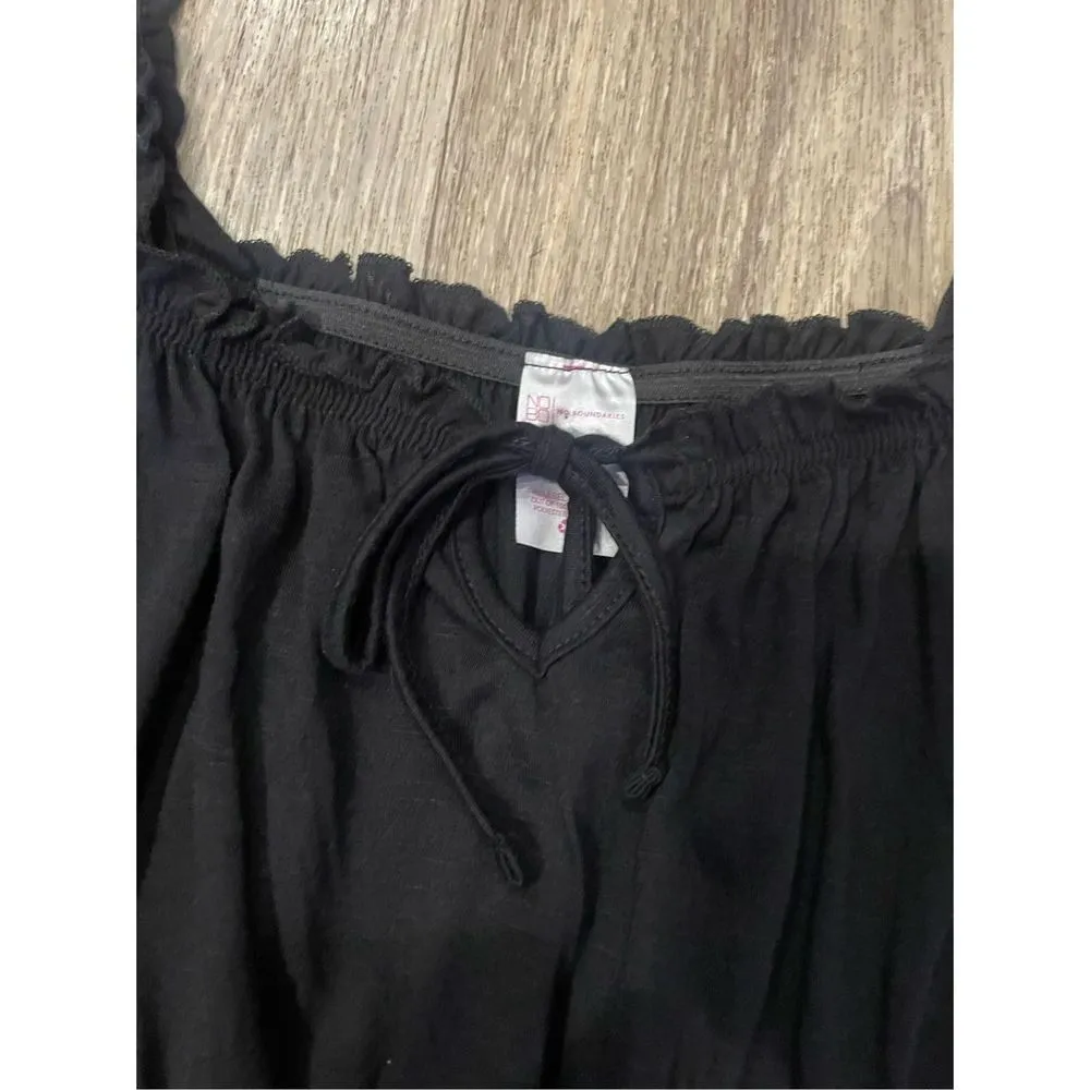 Black Top Medium New Stretchy Peplum - Image 3