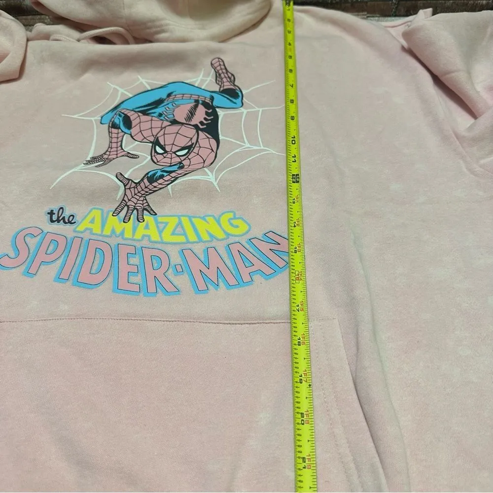 Marvel  Spider-Man washed Hoodie 1X - Image 9