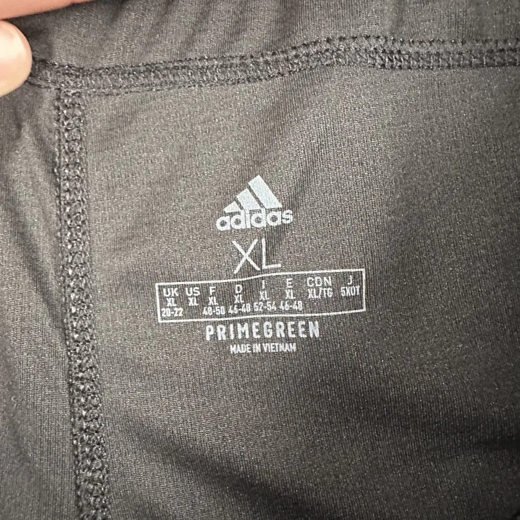 Adidas Shorts Womens‎ XL Black White Pacer 3S Knit Primegreen Aeroready Running - Image 6