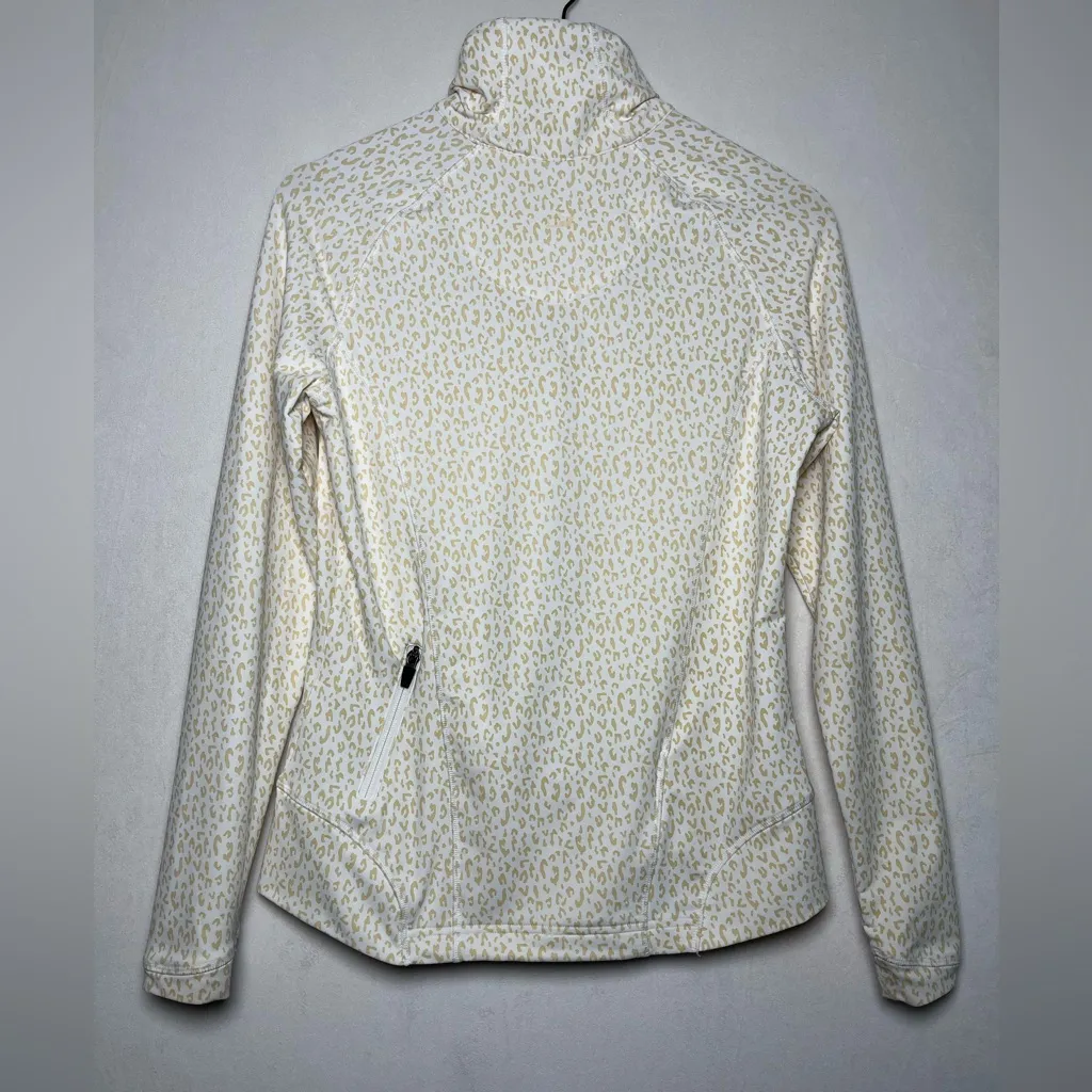Peter Millar E4 Wicking 50+UPF Full Zip Leopard Print Jacket Women Sz S - Image 4