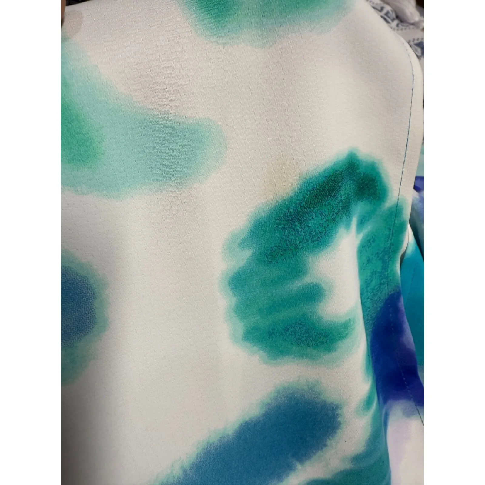 Susan Graver Womens XL‎ Kimono 3/4 Sleeve Open Front Boho Artsy Fringe Colorful - Image 5