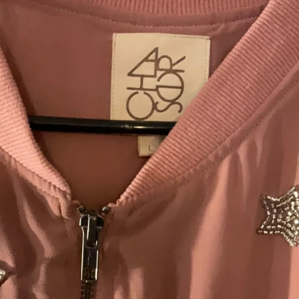 Ladies Pink Bomber Jacket SZL NWOT - Image 3