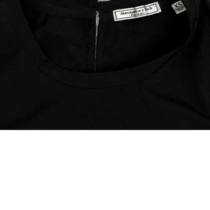 Abercrombie & Fitch Essentials Black Sleeveless Tank Top Size Women's XS - Image 4