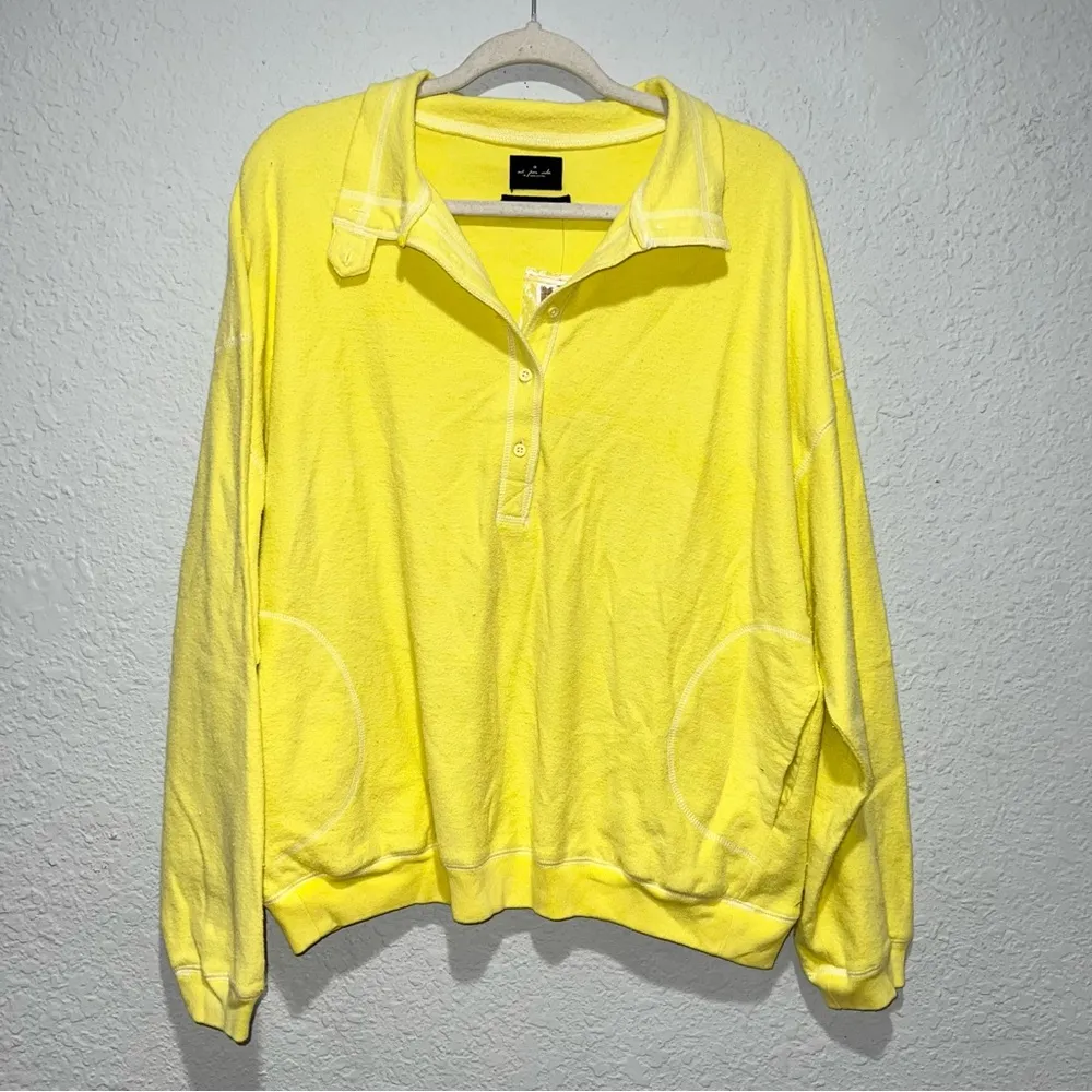 Urban Outfitters Out From Under Jacintha Reverse Henley Sweatshirt Top - Image 6