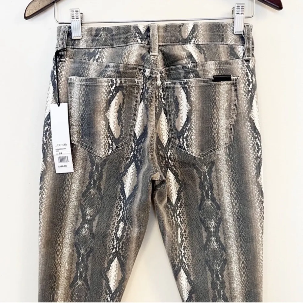 Joe’s Jeans NEW Gray Snakeskin Pattern Jeans Icon Mid Rise Skinny Ankle Size 25 - Image 12