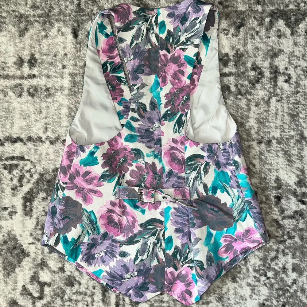 Tamara Floral Wide Leg Pants and Vest Set - Image 8