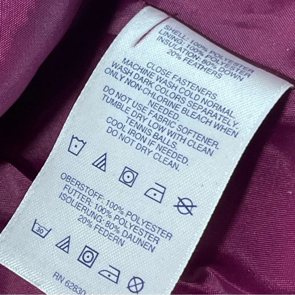 Lands’ End Purple Down Filled Puffer Vest Size Small - Image 7