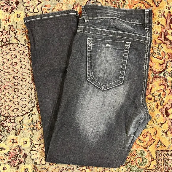 WILL NOT TAKE LESS Women’s Alloy Straight Leg Jeans Gray Size undefined - Image 2