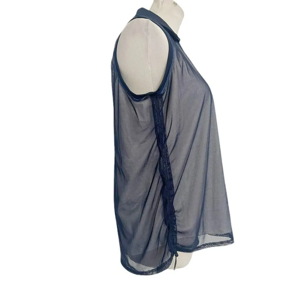 NEW Lucky in Love Size Large  Tank Top Golf Tennis Sleeveless Collar - Image 2