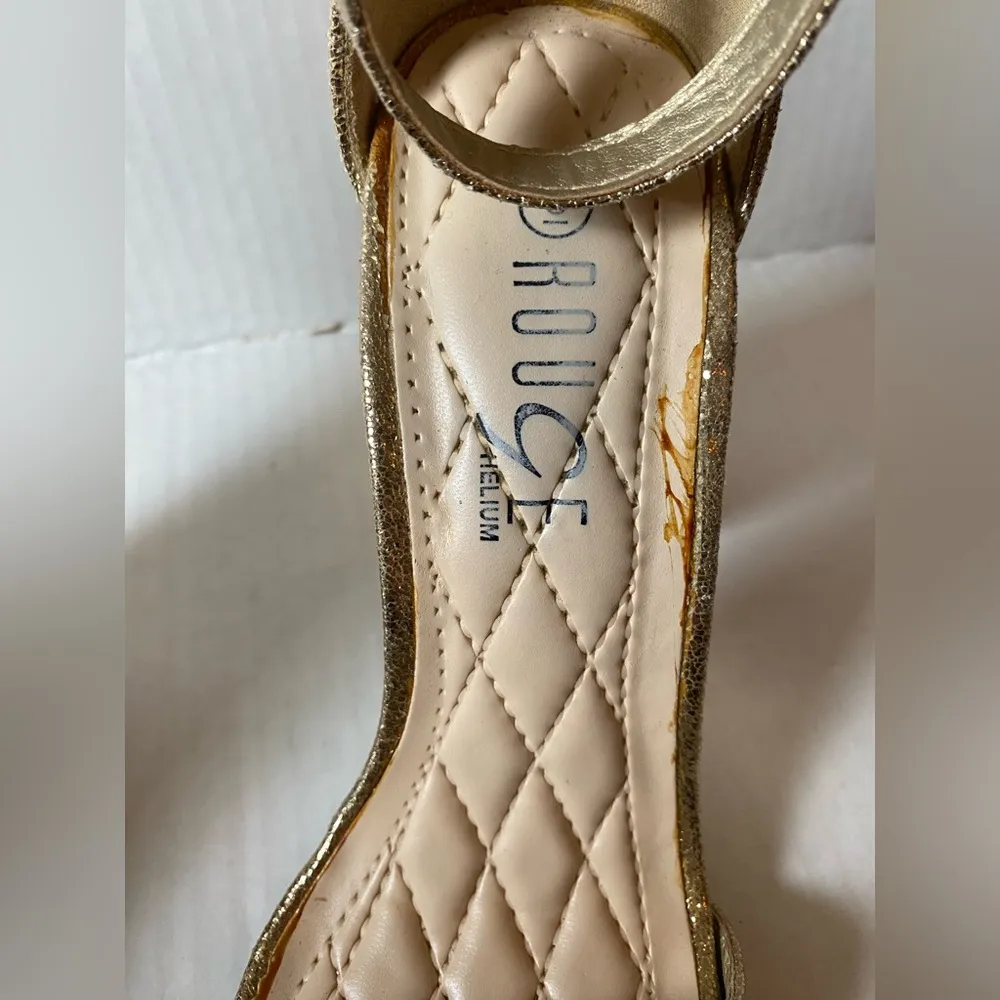 Rouge Helium Gold Heels Women’s size 6 - Image 6