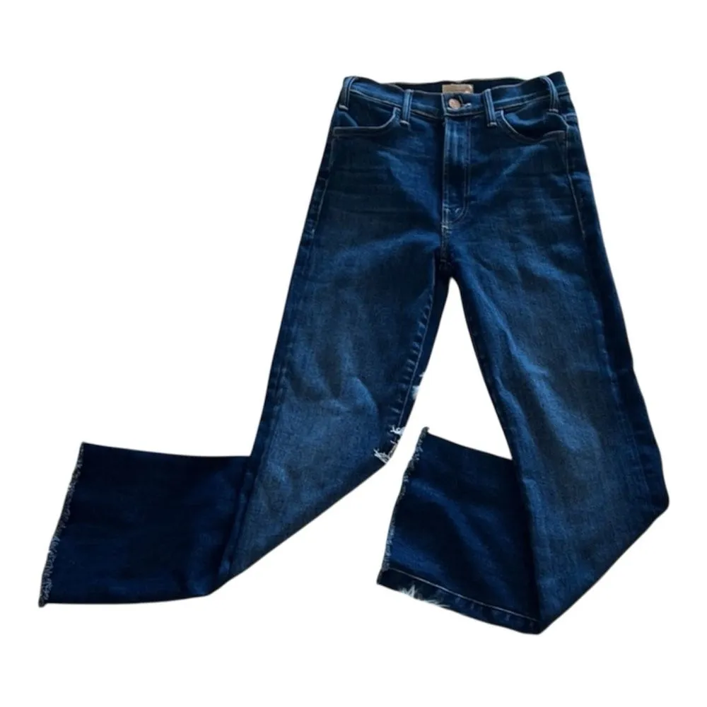 Mother Jeans women's The Hustler Ankle Fray jeans Home Movies size 24 Blue - Image 8