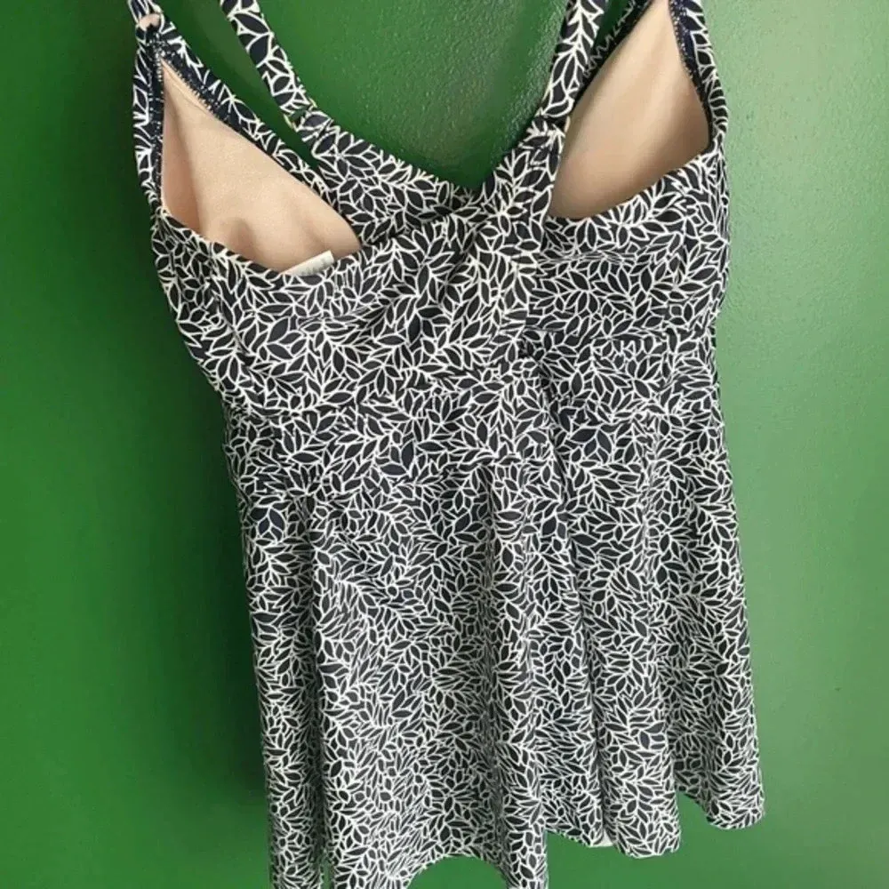 Kona Sol High Waisted Tankini Set Top & Bottoms Blue Size S Small EUC‎ 2 piece - Image 3