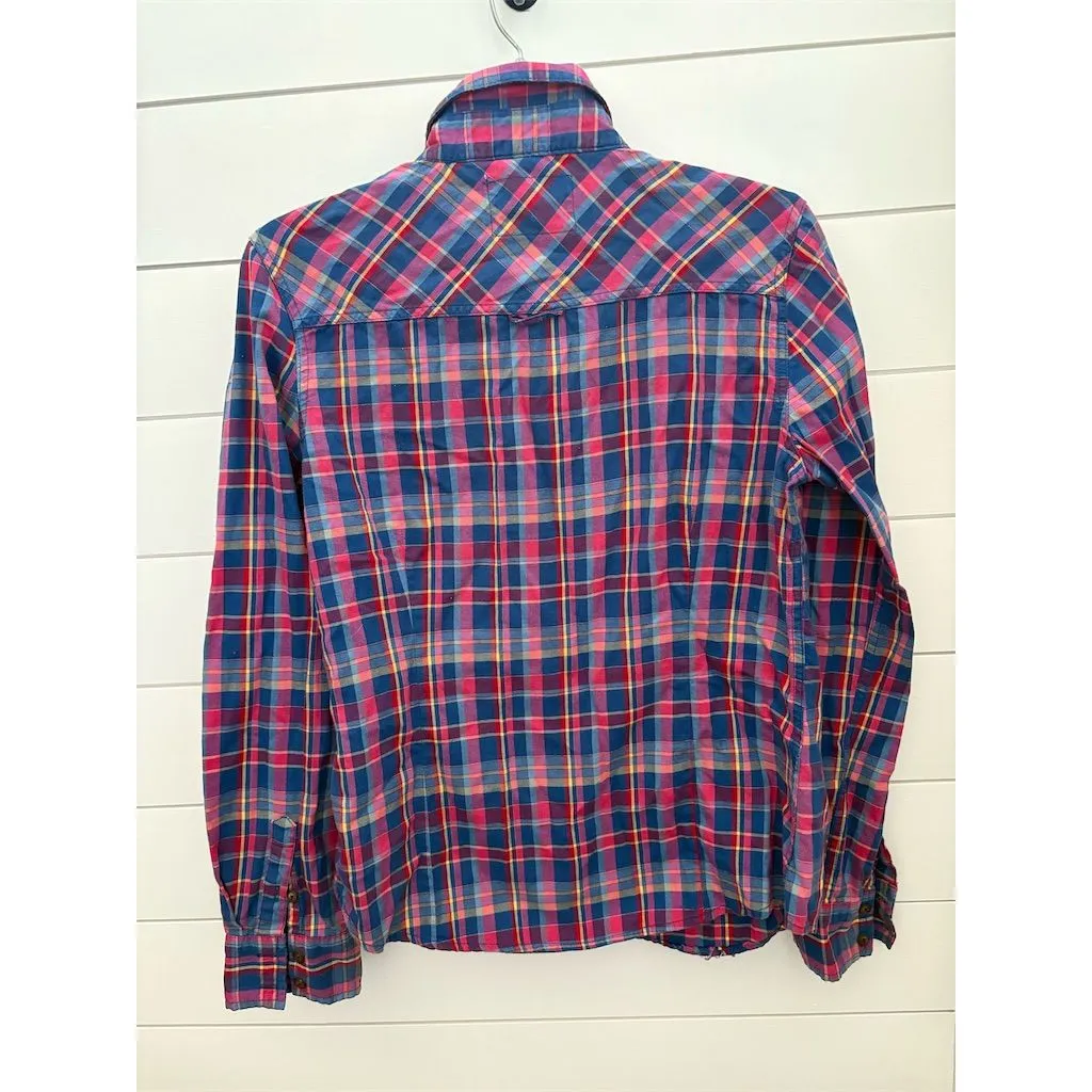 Aeropostale Men’s Plaid Flannel Button-Up‎ Shirt Size L - Image 4