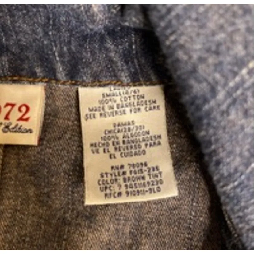 Faded Glory Blue Denim Jacket Women’s Small Classic Fit Cotton Jean Coat - Image 5