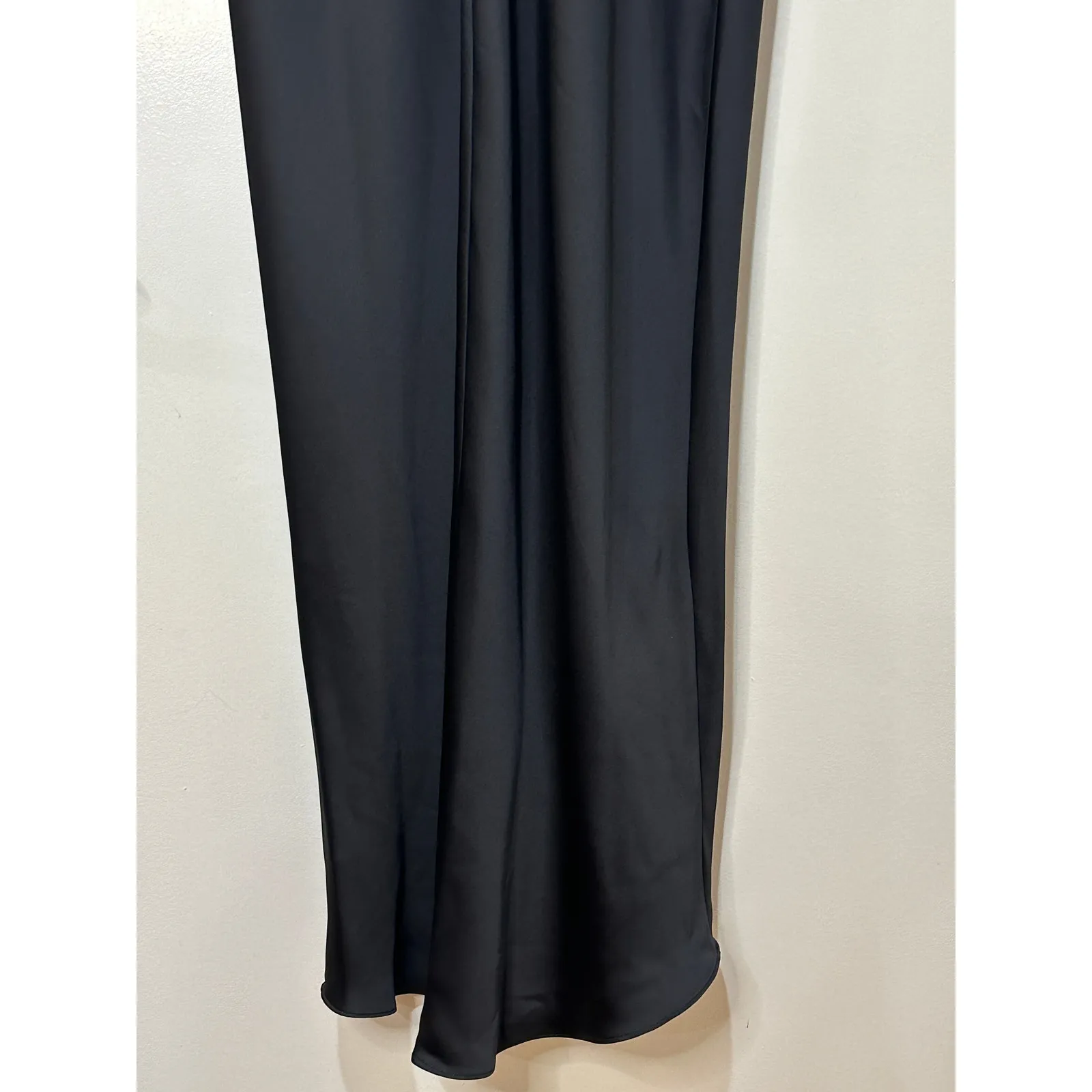 Ramy Brook Quinn Plunge-Neck Gown Dress Black Size 10 NWT Bold Front Slit - Image 13