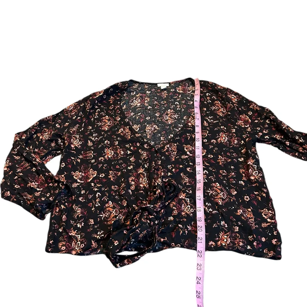 HINGE deep v tie waist blouse - Image 2