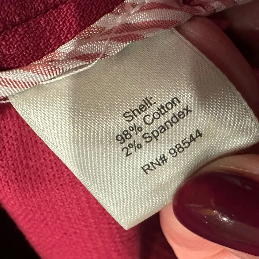 Beth Bowley Sz 4 Trench Coat Belted Jacket Cotton Y2K Double Breasted Preppy Pink - Image 6