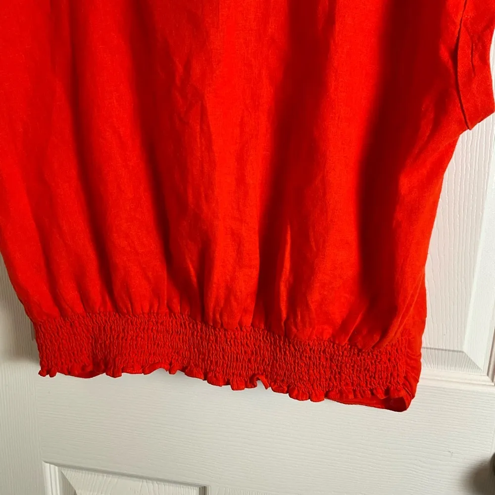 Marc New York linen woman’s V-neck top size 1x - Image 8