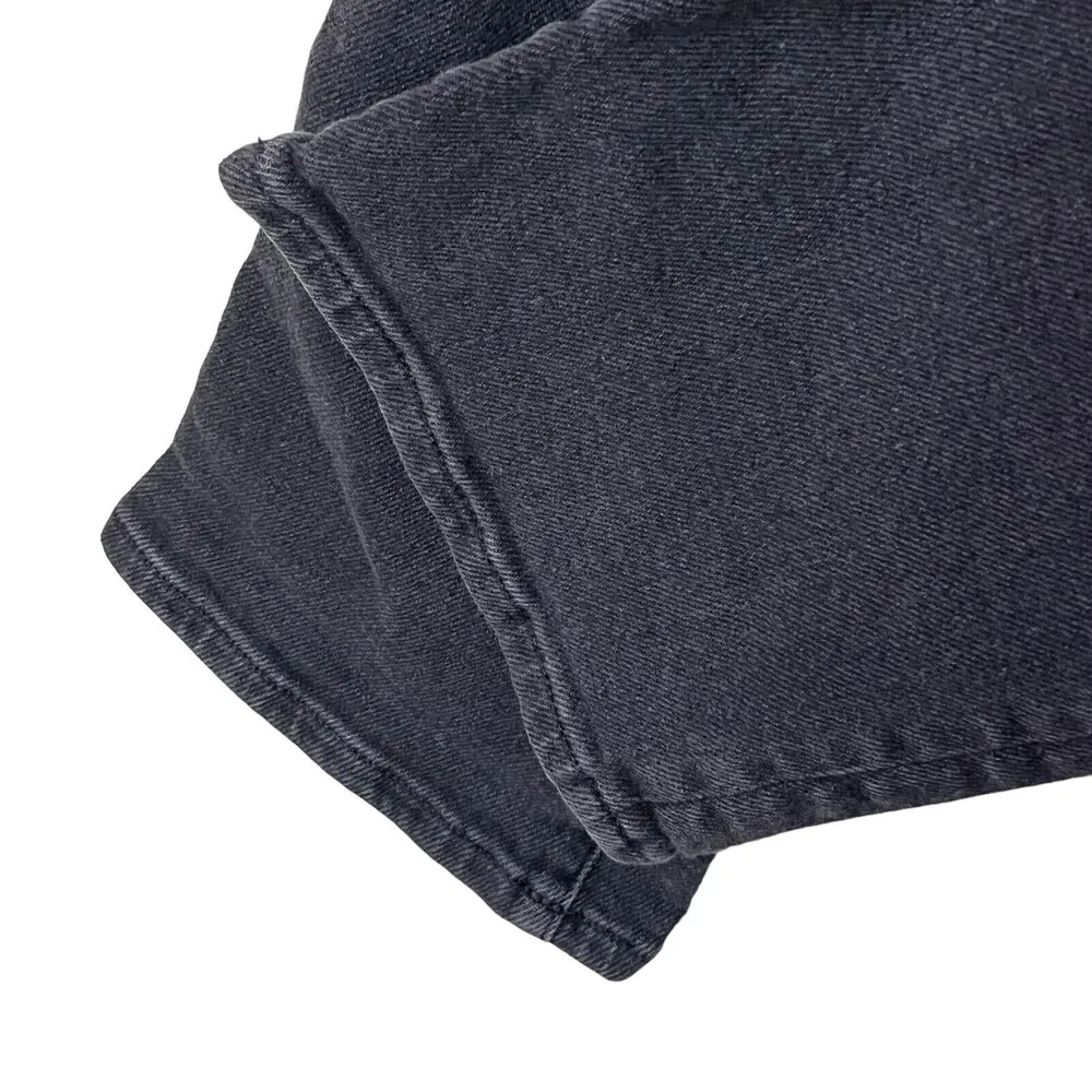 Madewell Womens Cali Demi Boot Jeans in Starkey Wash Cropped Black Size 25 - Image 9