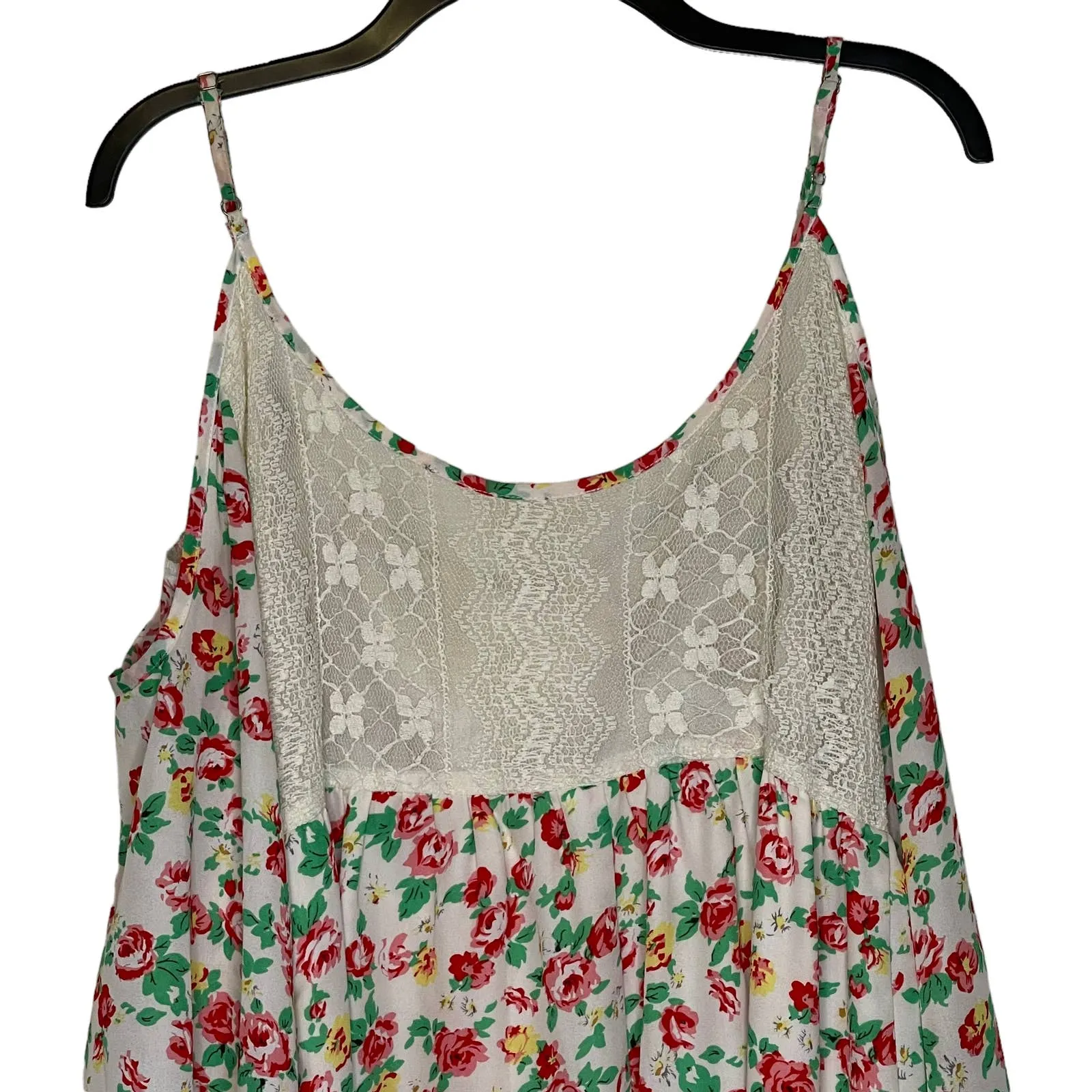 Altard State Cold Shoulder Floral‎ Boho Mesh Lace Flowy Tunic Top Small Women - Image 7