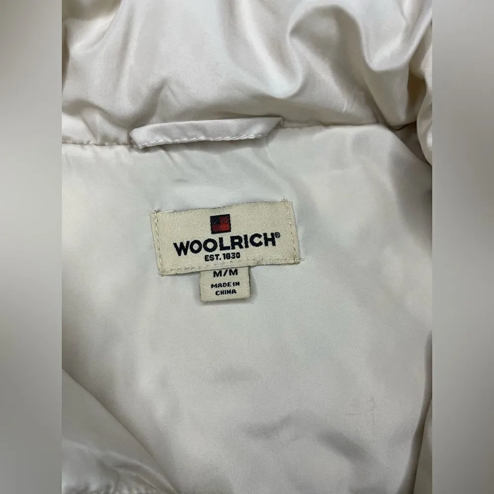 Woolrich Ivory duck down filled puffer vest sz Medium - Image 2