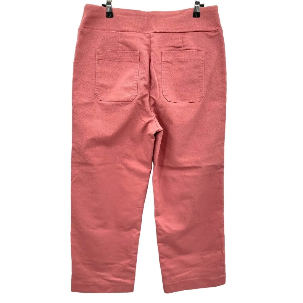 Wonderly Womens Pants Size 12P Petite Pull On Comfort Waist Rose Pink Pockets - Image 3
