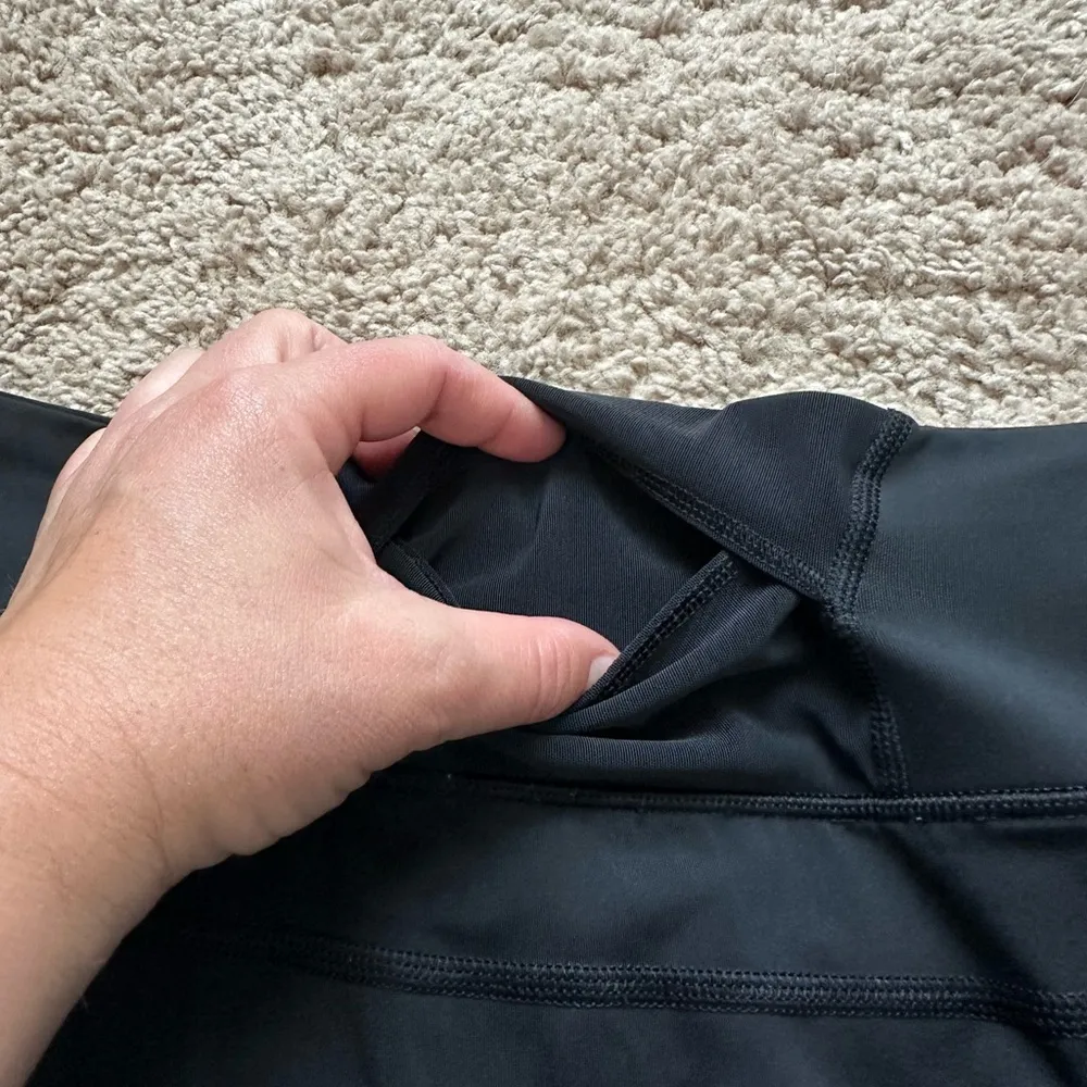 Athleta Stealth TruCool Skort Laser Cut Athletic Tennis Golf Running Black L - Image 8