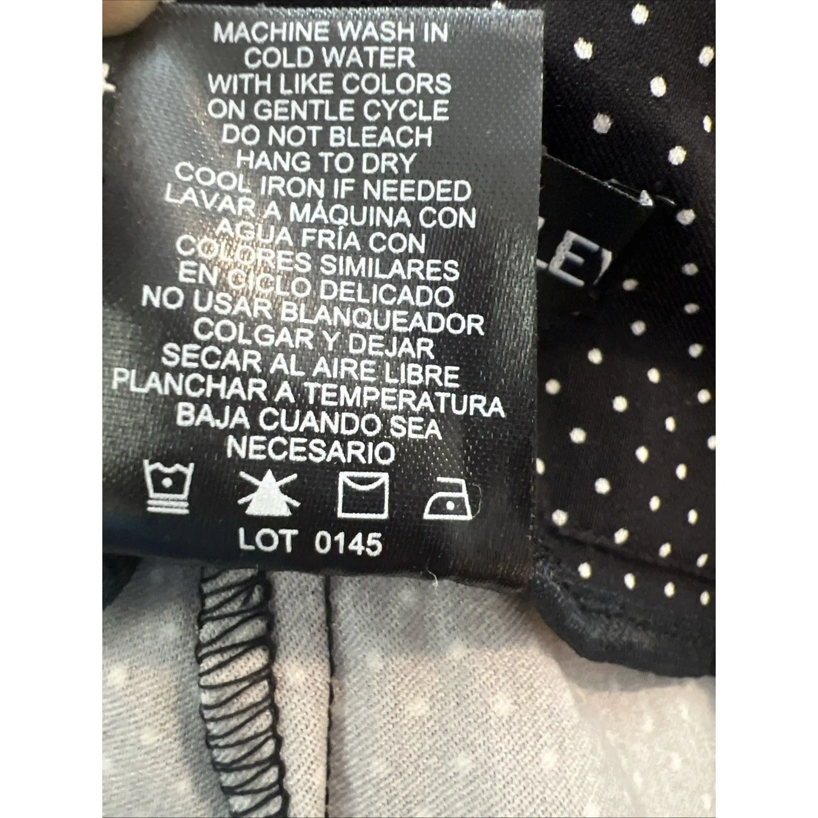 Hillary Radley Shorts 3X Polka Dots Black White - Image 4