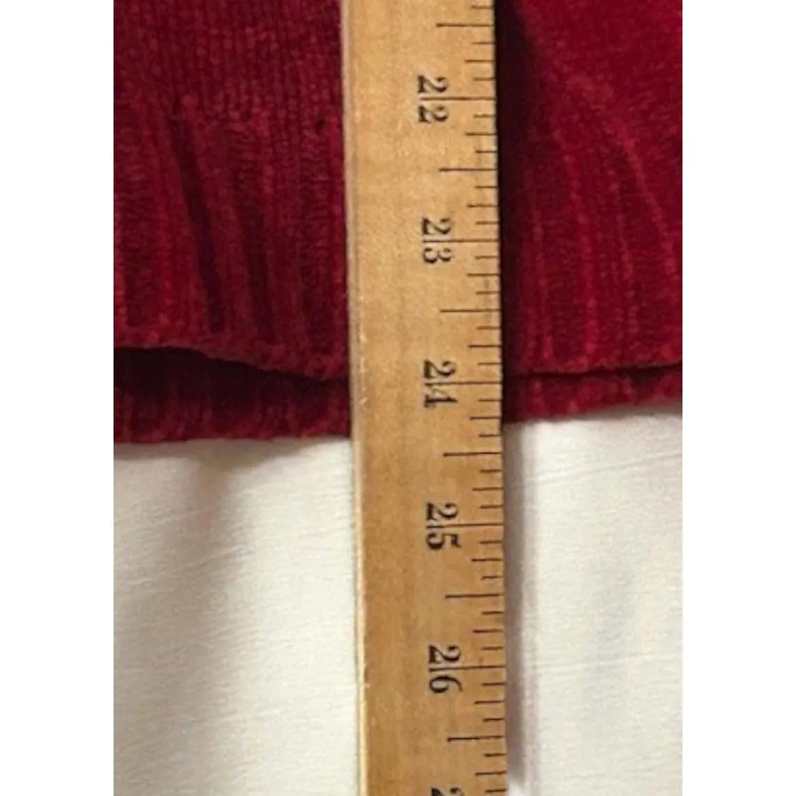 Deep Red Fringe Cowl Neck Sweater Women’s XL Soft Goth Witchy Cabin Core Autumn Red - Image 6