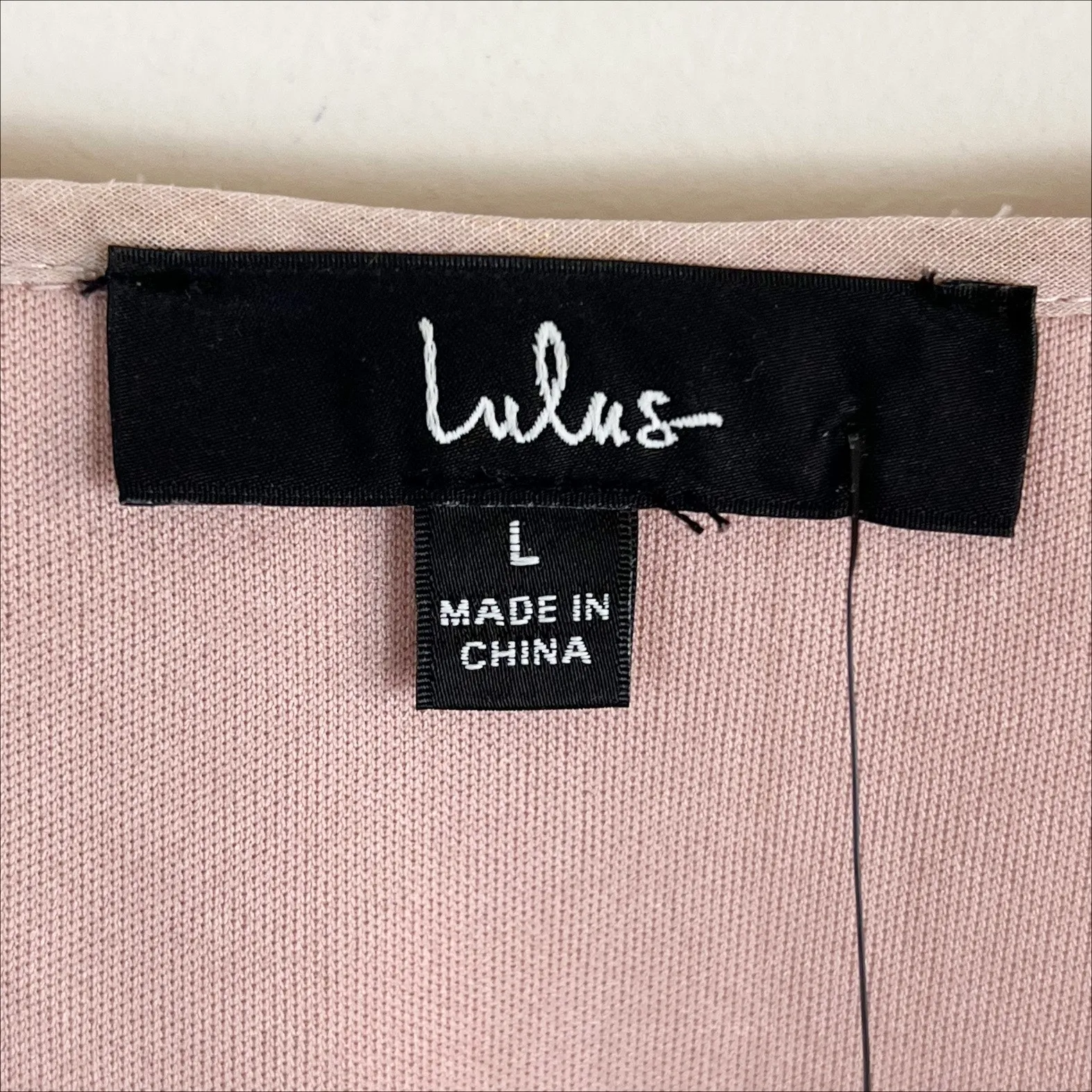 NWT Lulus All The Cheers Mauve Pink and Gold Dotted Smocked Mini Dress Large - Image 7