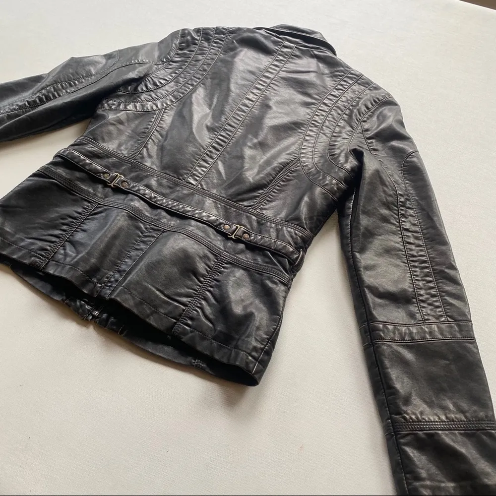 Big Chill Vintage Faux Leather Jacket Size M - Image 7