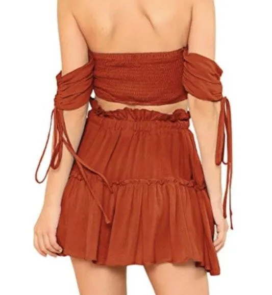 Amazon Two Piece Crop Top & Skirt Set - Image 2