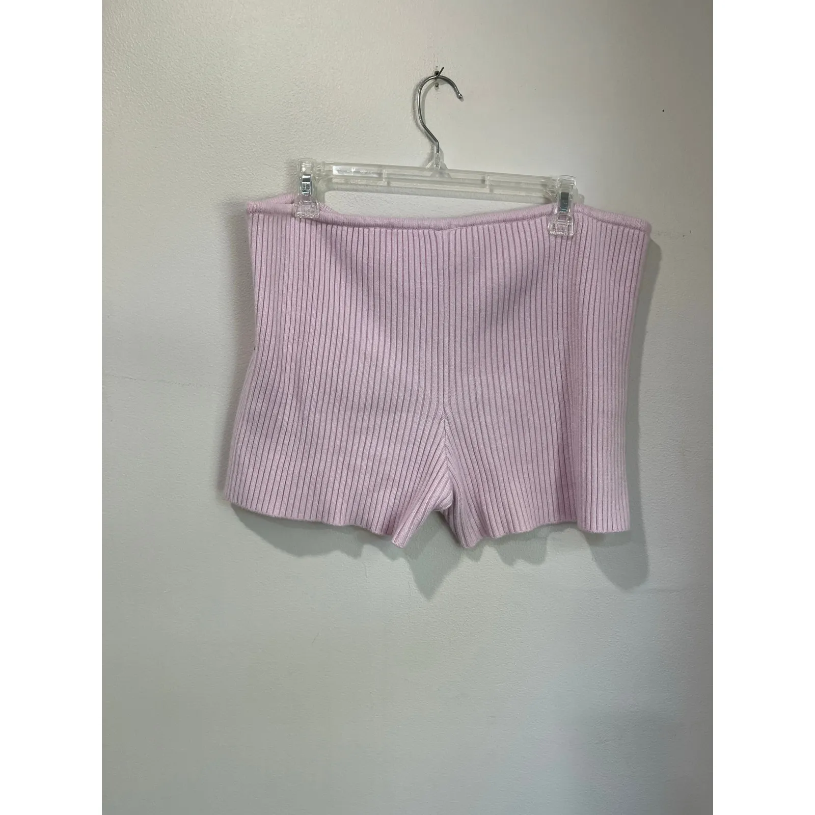Skims Cozy Rib Knit Shorts Size XL Pink Lounge Intimates Aesthetic Y2K Sleepwear - Image 2