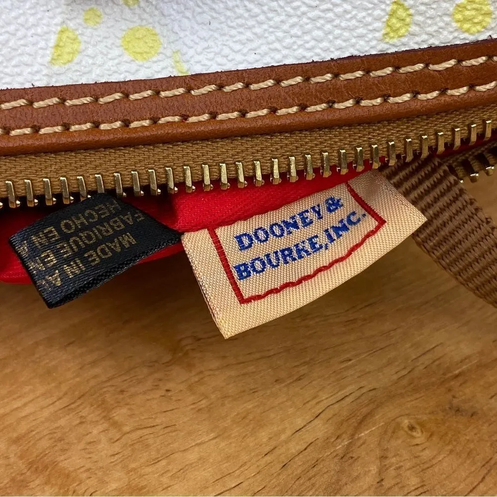 Dooney & Bourke Snowcone Barrel Shoulder Bag‎ Purse White Pastel Leather - Image 11