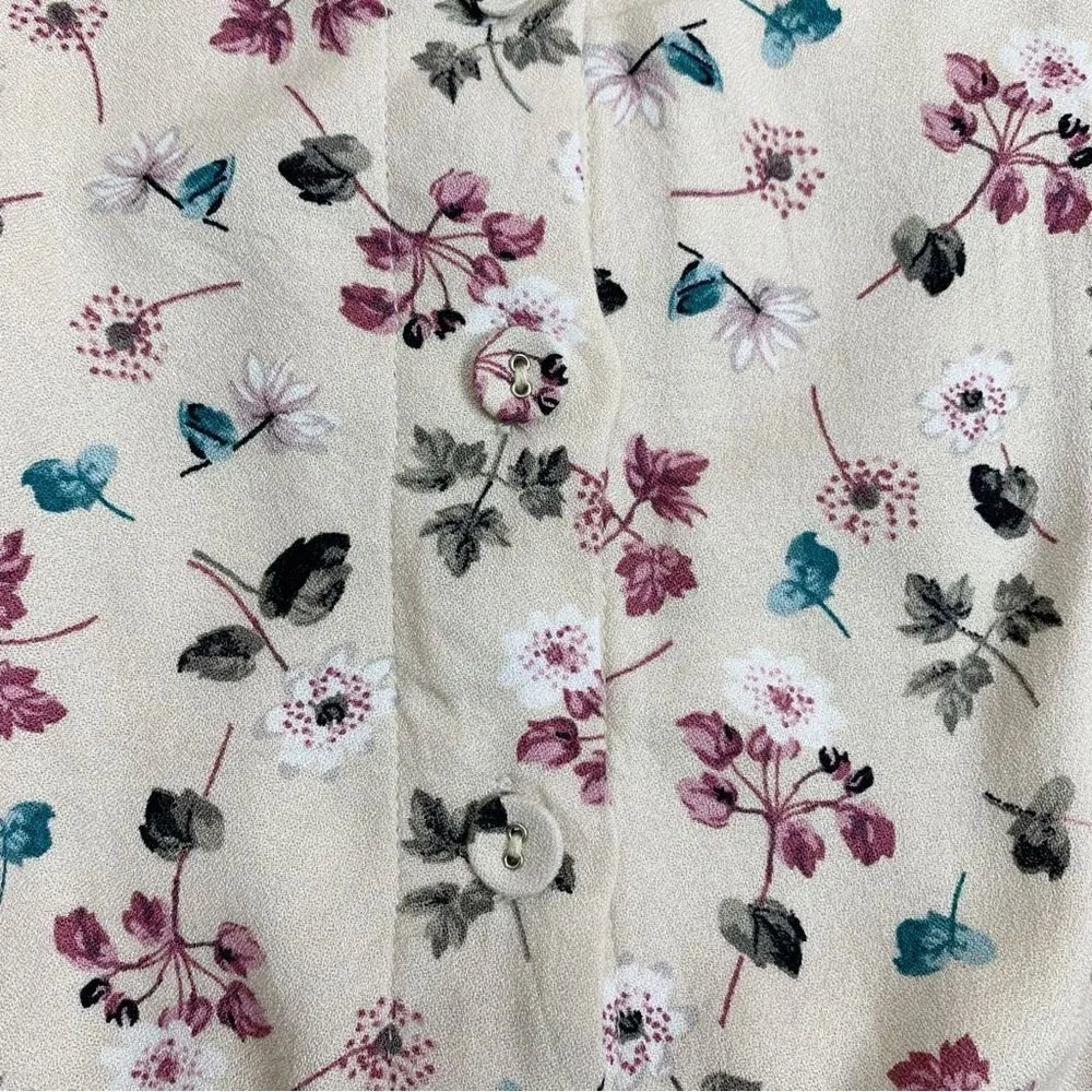 Final Touch Size Medium Button Down Floral Midi Skirt - Image 3