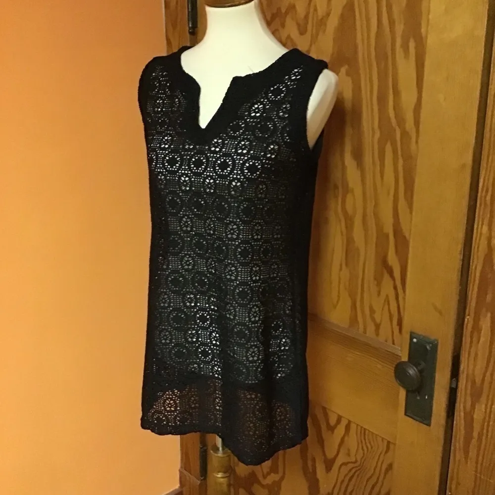 Black lace islander swim cover up - Image 7