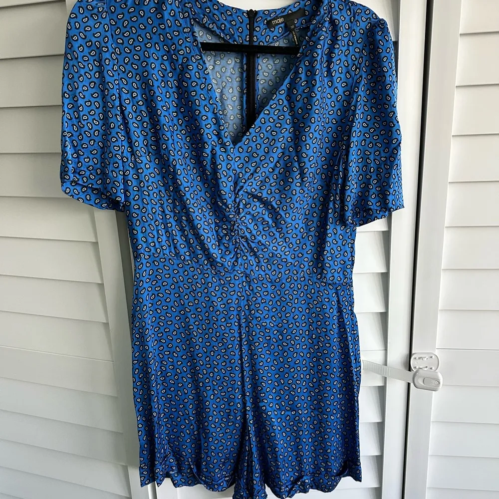 Maje Ilona Paisley Print Satin Romper - Image 2