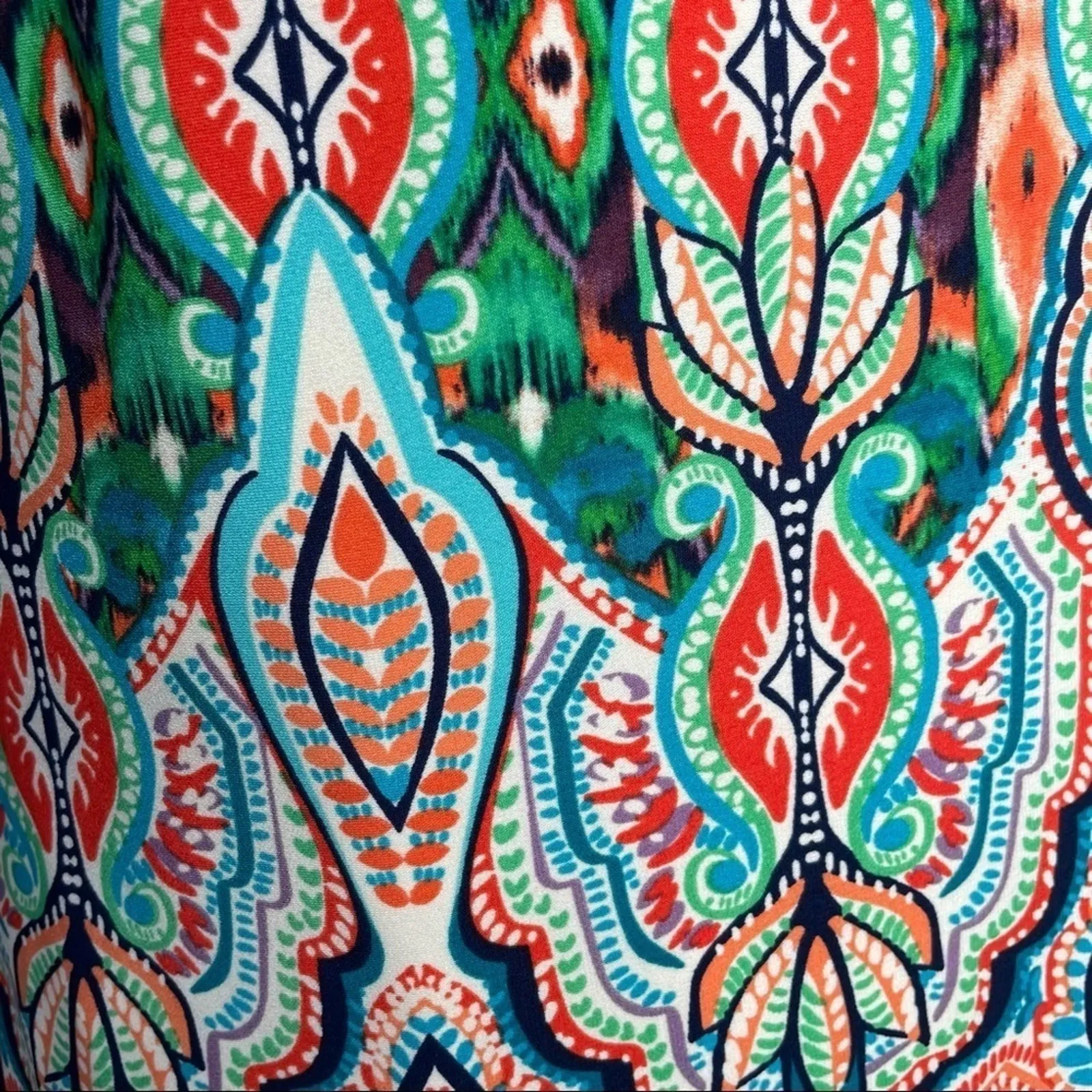 ELIZA J Dress Womens 4 Bold Boho Colorful Maximalist Party Event Occasion Modest - Image 3